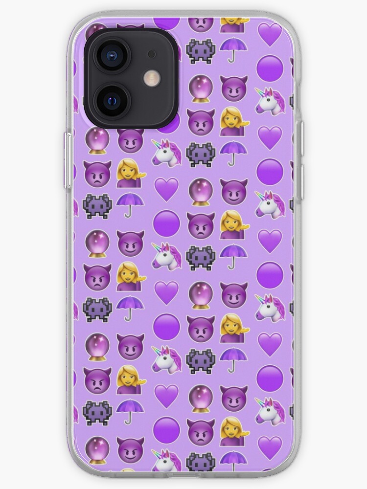 Aesthetic Purple Emoji Sticker Pack Iphone Case Cover By Orlaigh556x Redbubble