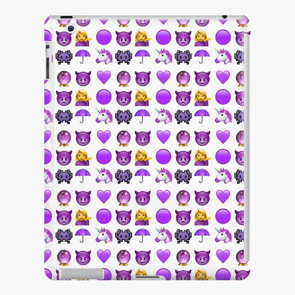 Aesthetic Purple Emoji Sticker Pack Ipad Case And Skin For Sale By