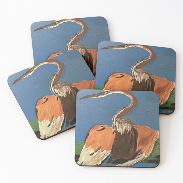 Item preview, Goliath Heron by Karen C. designed and sold by CreativeClayArt.