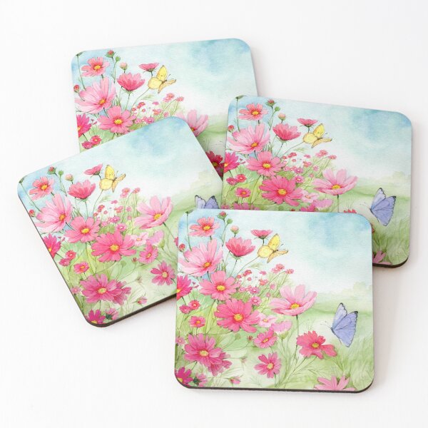 Item preview, Pink Cosmos in the Meadow designed and sold by Cathi Freund.