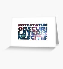 THE DARK SIDE. Greeting Card