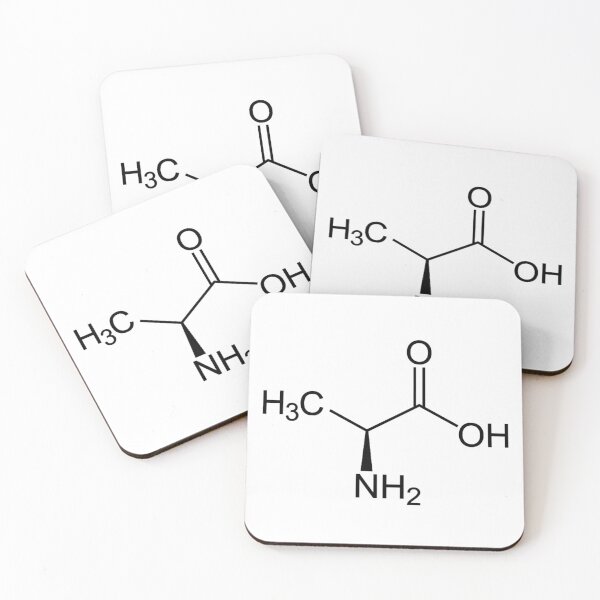 Item preview, Alanine Structure Chemical Formula designed and sold by MagicBoutique.