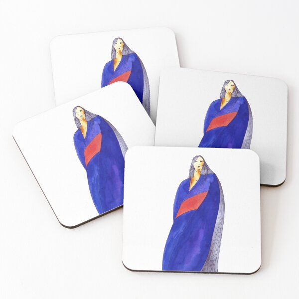 Item preview, Girl in blue kimono designed and sold by Paulina Niemczyk.