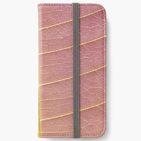 Pink macro print iPhone Wallet