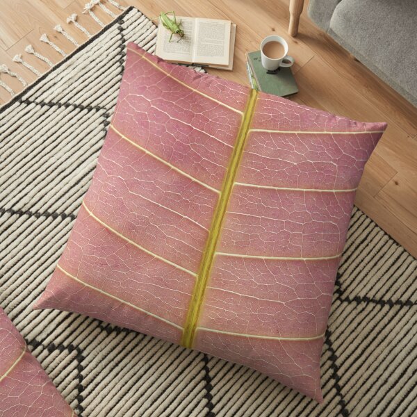 Pink macro print Floor Pillow