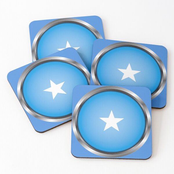 Item preview, Somalia Flag Round Metal Frame designed and sold by mattpanta.