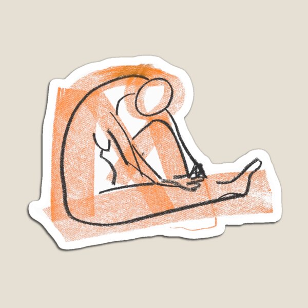 Figur am boden zur Dehnung Magnet