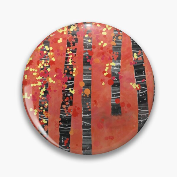 Item preview, Birches - Autumn Woodland Abstract Landscape designed and sold by squirrell.