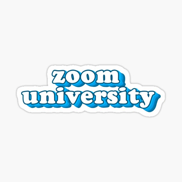 zoom university Sticker