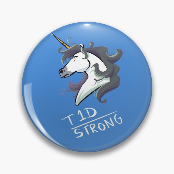 Item preview, T1D Strong Unicorn For Diabetes Type 1 Awareness designed and sold by Chargie.