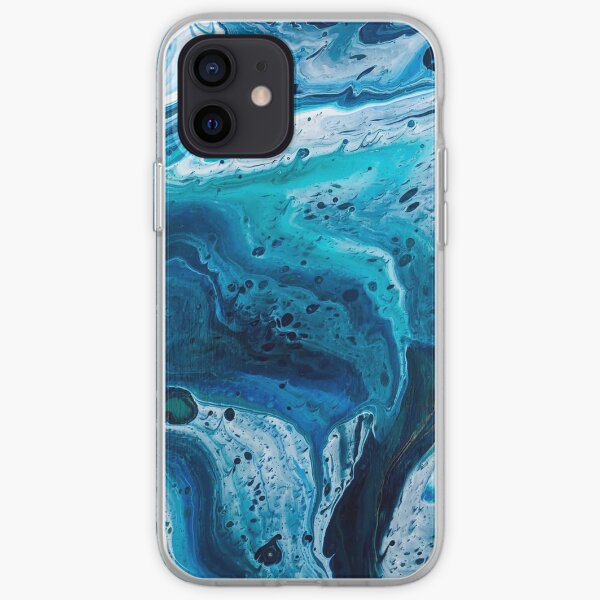 Hurricane Hallie (Marbled Acrylic Pour) iPhone Soft Case
