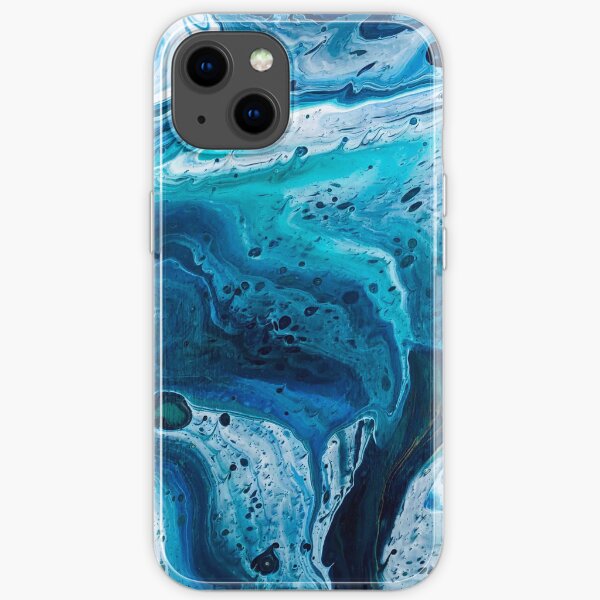 Hurricane Hallie (Marbled Acrylic Pour) iPhone Soft Case