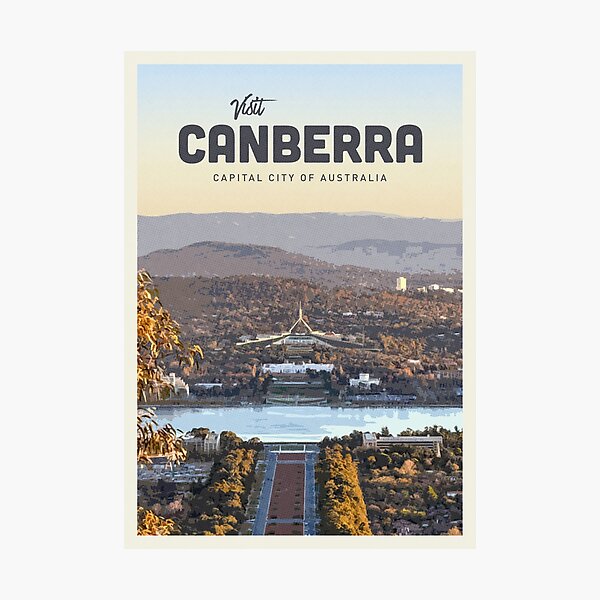 Visit Canberra Photographic Print
