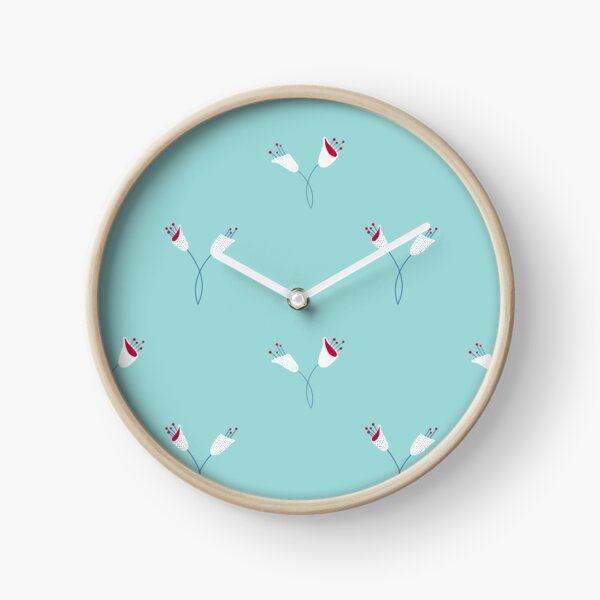 Turquoise calm down Clock