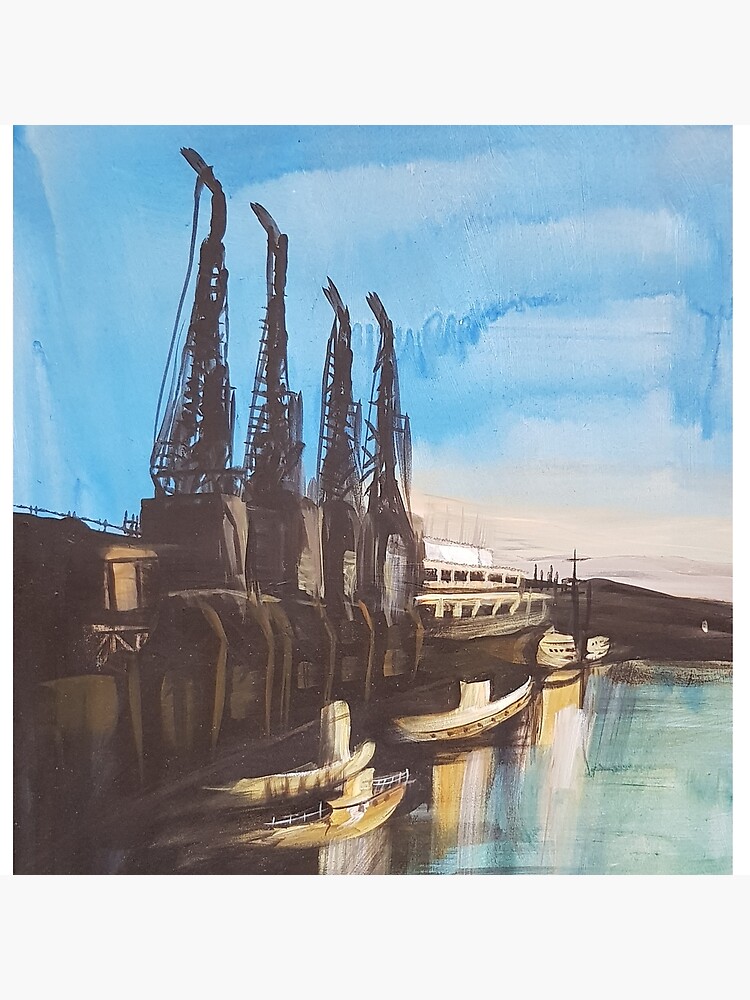 Bristol M Shed Harbour Cranes by GertLushDesigns