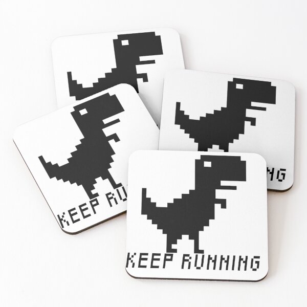 Item preview, Offline T-rex DINO Sticker - Keep Running designed and sold by AdlDisEye.