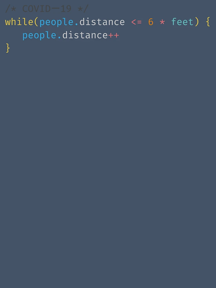 Thumbnail 7 of 7, Oversized T-Shirt, Social Distancing JavaScript Code designed and sold by VickiLanger.