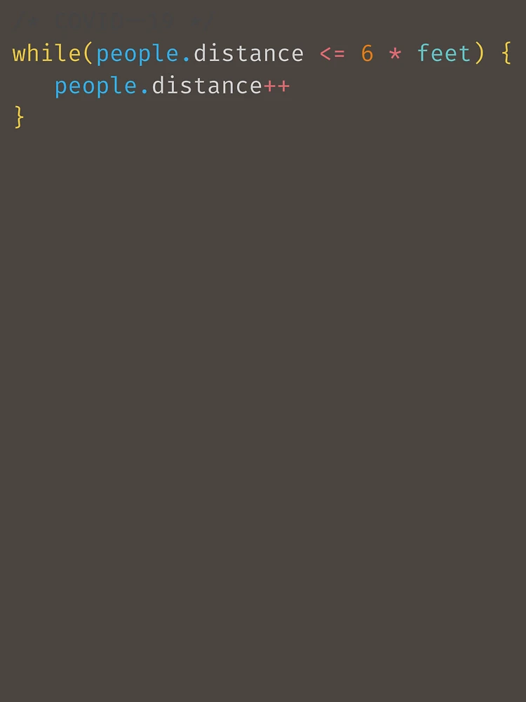 Thumbnail 7 of 7, Classic T-Shirt, Social Distancing JavaScript Code designed and sold by VickiLanger.