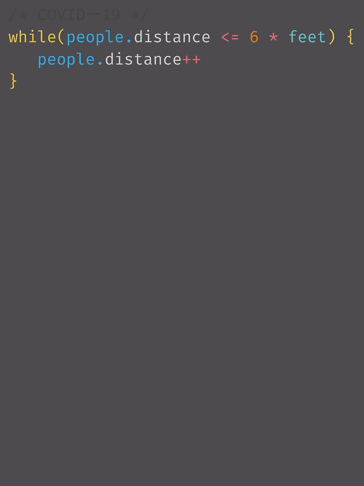Thumbnail 6 of 6, Premium Oversized Sweatshirt, Social Distancing JavaScript Code designed and sold by VickiLanger.