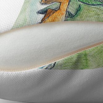 Alternate view of Cartoon Robin Hood Throw Pillow