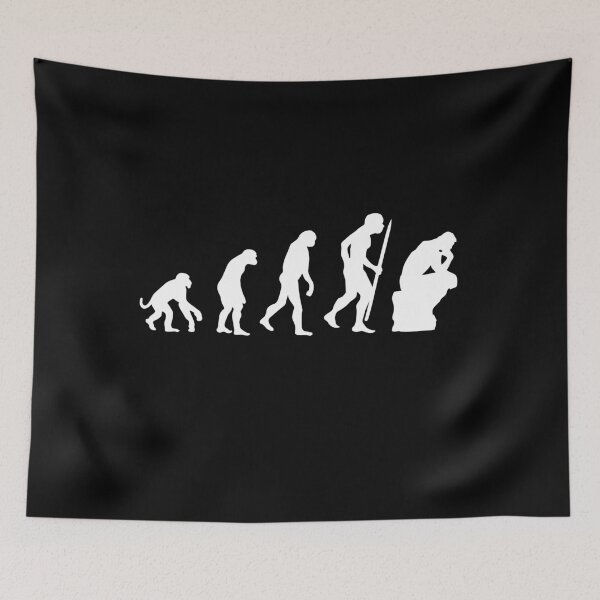 Item preview, Evolution of the thinker philosophy, philosopher designed and sold by LaundryFactory.