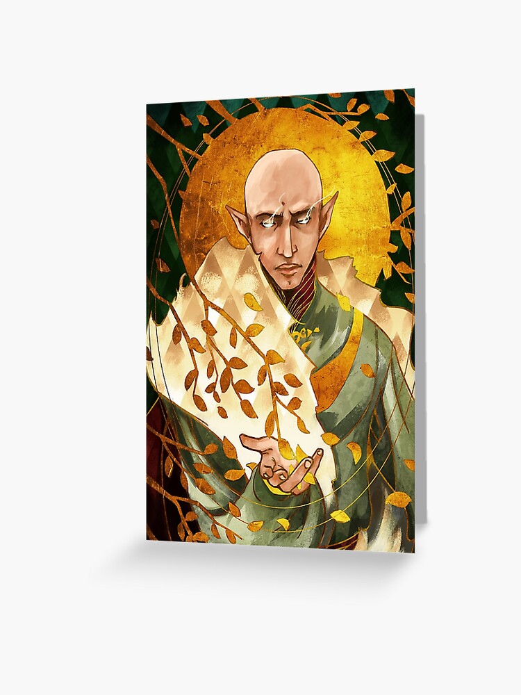 Solas From Dragon Age Tarot Card Greeting Card By Enrychan Redbubble