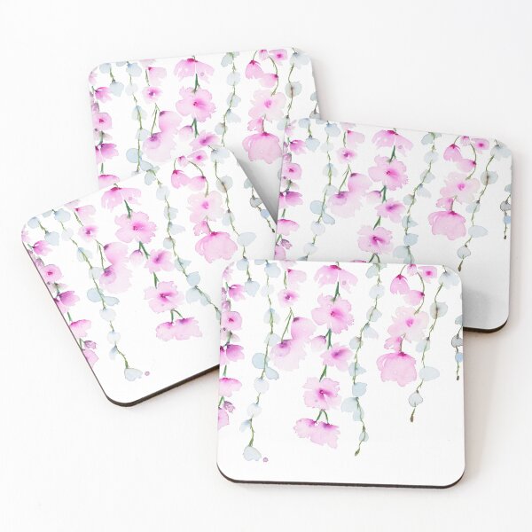 Item preview, Cherry Blossoms and Weeping Willow Branches designed and sold by Alisha Watercolors.