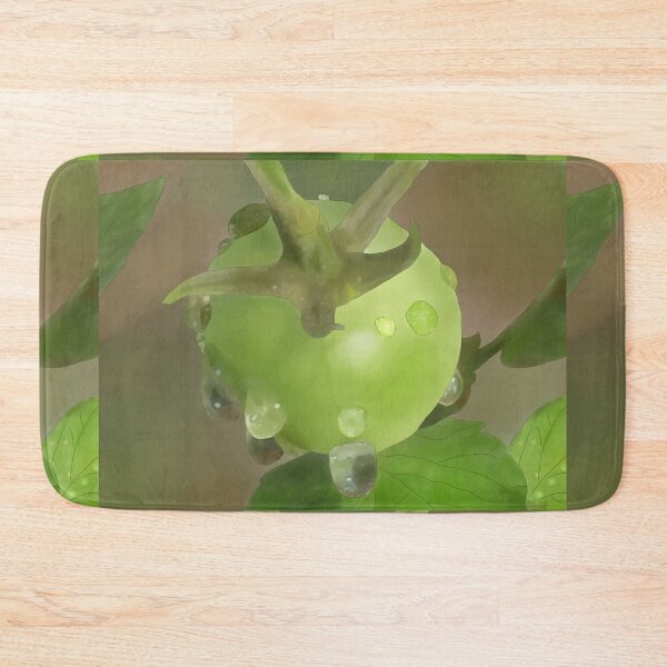 Item preview, Green tomato in the rain designed and sold by Blumchen.