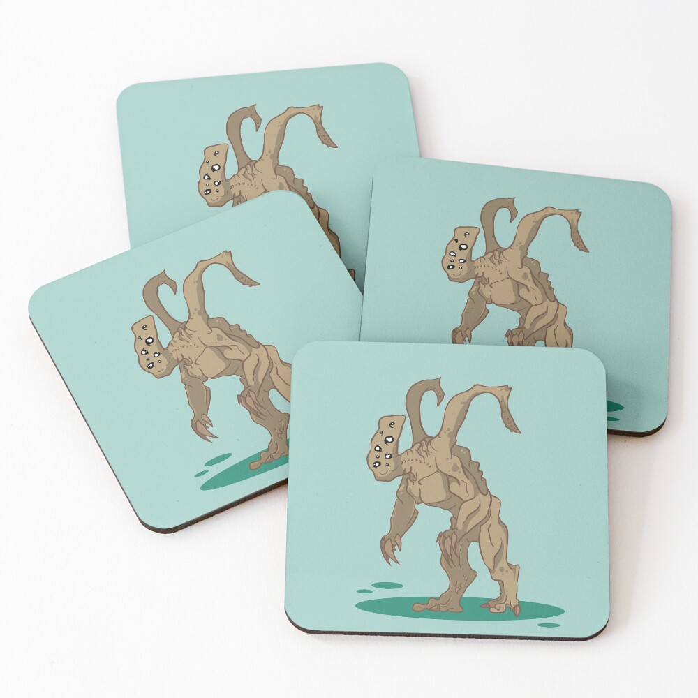 Scp 178 Entity Coasters Set Of 4 By Krazymage107 Redbubble