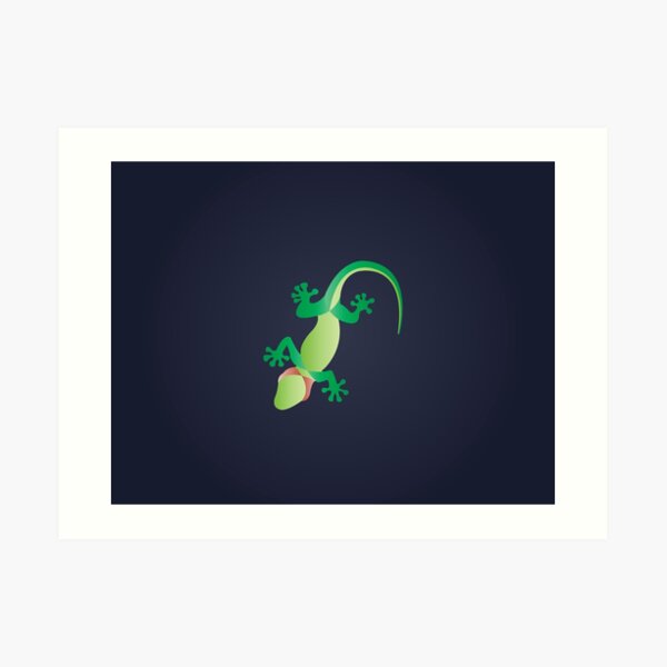 Minimalist Gecko Art Print