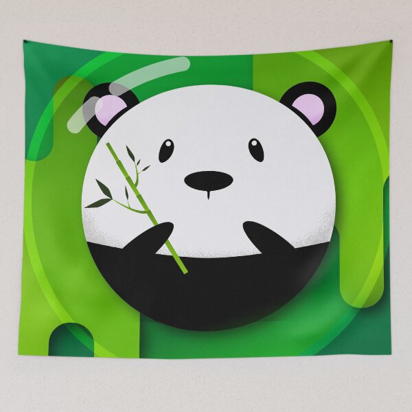 Item preview, Flat design character - Punny Panda designed and sold by GerhardInk.
