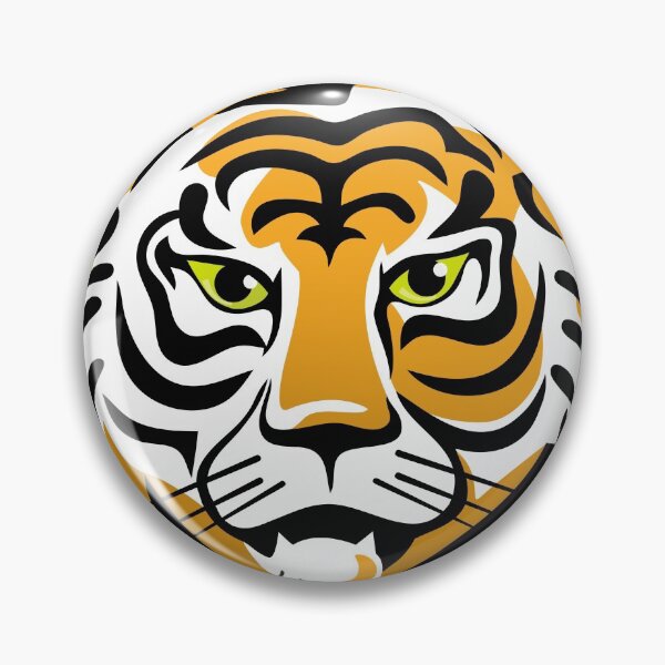 Item preview, Fierce Tiger Face Illustration designed and sold by Happy Puppy Print On Demand.