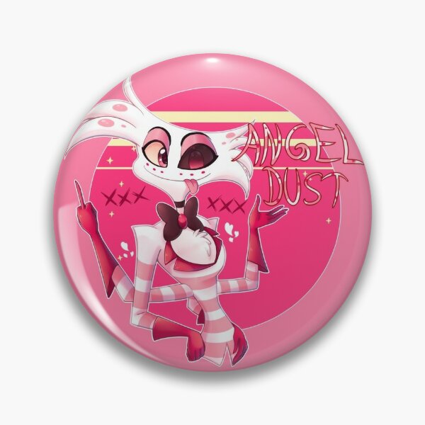 Angel Dust Hazbin Hotel Pins and Buttons | Redbubble