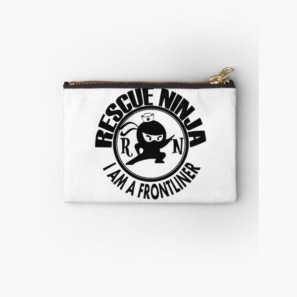 Item preview, BLACK FONT RESCUE NINJA - I AM A FRONTLINER designed and sold by JeloArt.