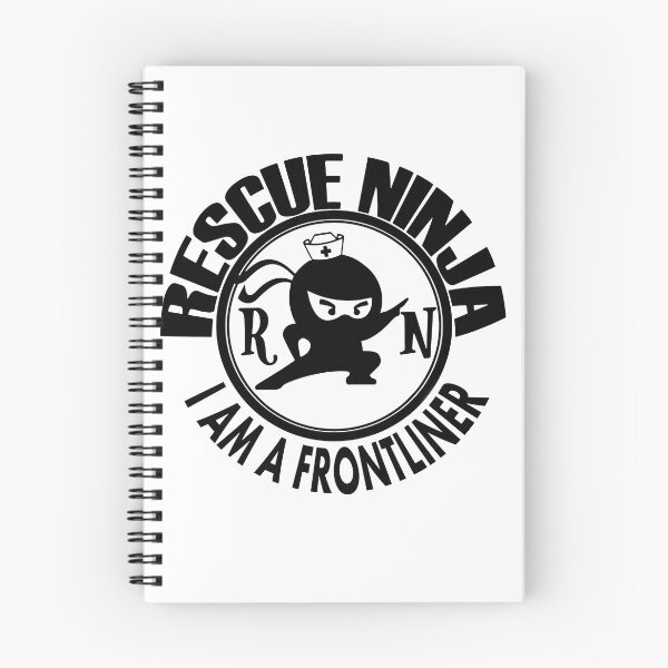 Item preview, BLACK FONT RESCUE NINJA - I AM A FRONTLINER designed and sold by JeloArt.