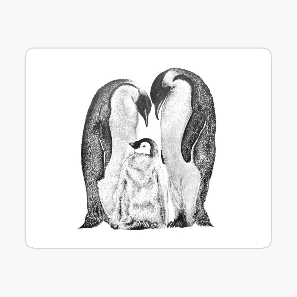 Penguin Original Drawings by Teju Reval | Minted