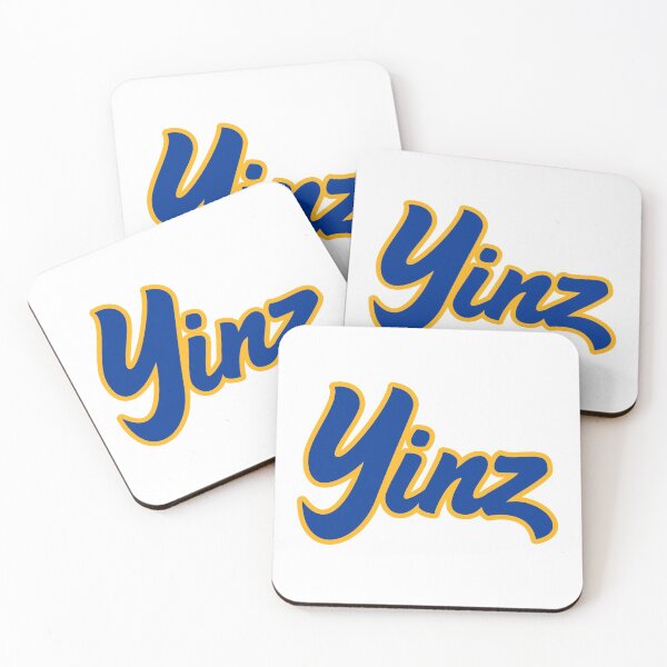Item preview, YINZ (Blue and Gold Script) designed and sold by oldskooldesign.
