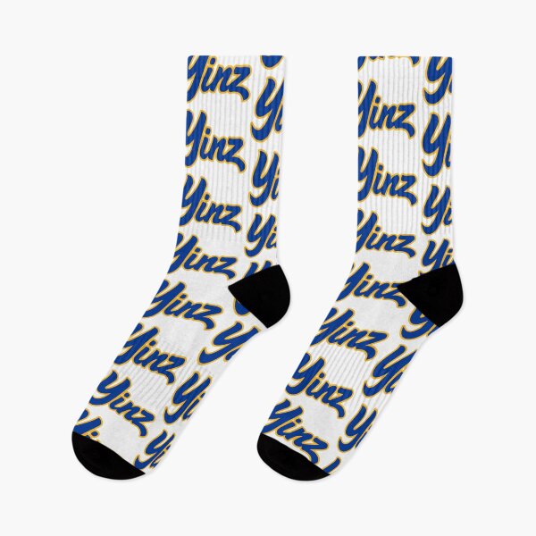 Item preview, YINZ (Blue and Gold Script) designed and sold by oldskooldesign.