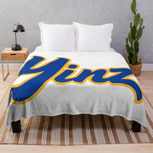 Item preview, YINZ (Blue and Gold Script) designed and sold by oldskooldesign.