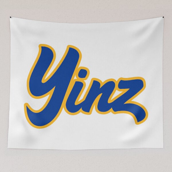 Item preview, YINZ (Blue and Gold Script) designed and sold by oldskooldesign.