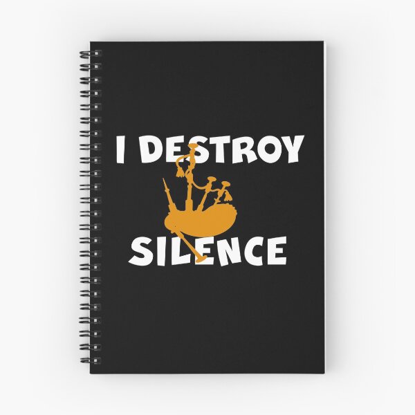 Item preview, I DESTROY SILENCE Funny Bagpipe Player  designed and sold by theshirtinator.