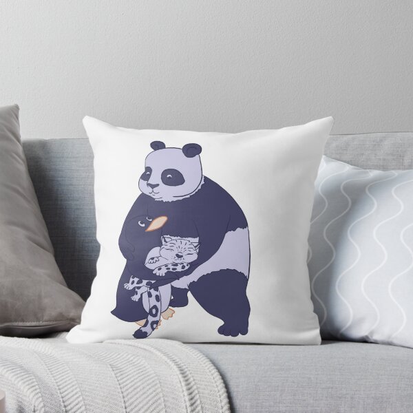 Item preview, Penguin and Panda embrace baby snow leopard designed and sold by ERNorman.
