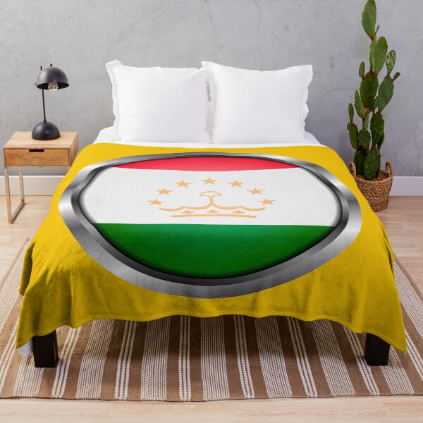 Item preview, Tajikistan Flag Round Metal Frame designed and sold by mattpanta.