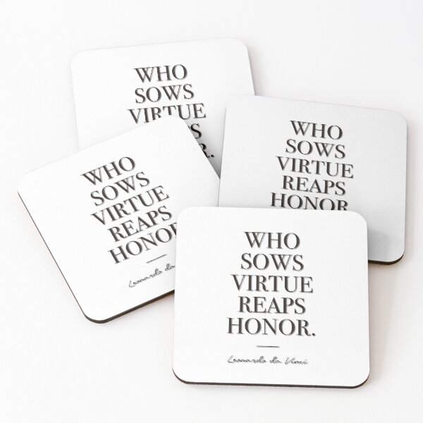Item preview, Who sows virtue reaps honor (black) designed and sold by didijuca.