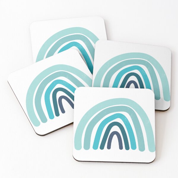 Item preview, abstract fun rainbow art in blue hues designed and sold by Etienne & Yolandi  Outram.