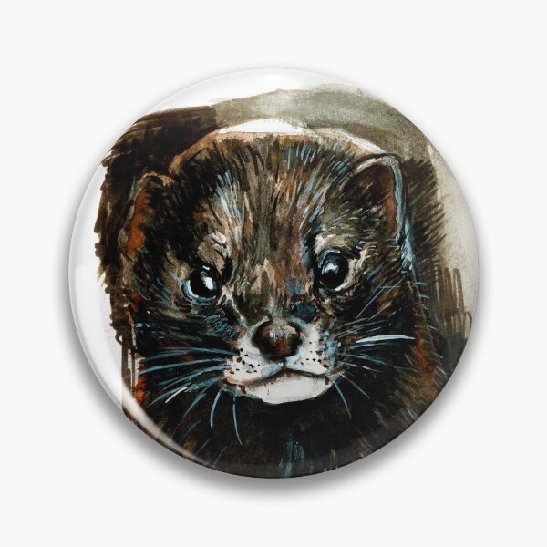 Item preview, European Mink Watercolor FIEB designed and sold by belettelepink.