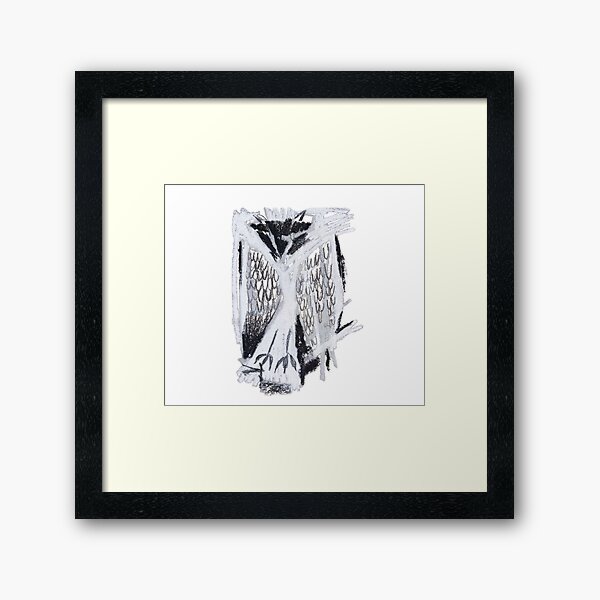 Sleeping owl Framed Art Print
