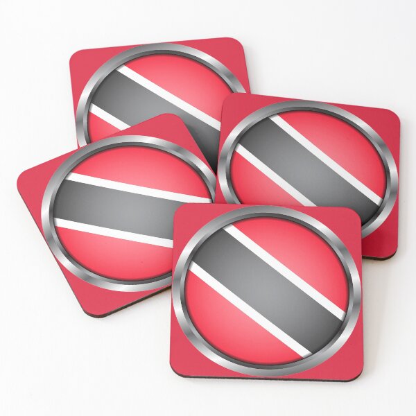 Item preview, Trinidad and Tobago Flag Round Metal Frame designed and sold by mattpanta.