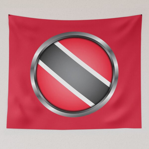 Item preview, Trinidad and Tobago Flag Round Metal Frame designed and sold by mattpanta.