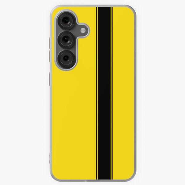 Vista previa del artículo con la obra «Racing Stripe - Negro sobre amarillo», diseñado y vendido por ubiquitoid.